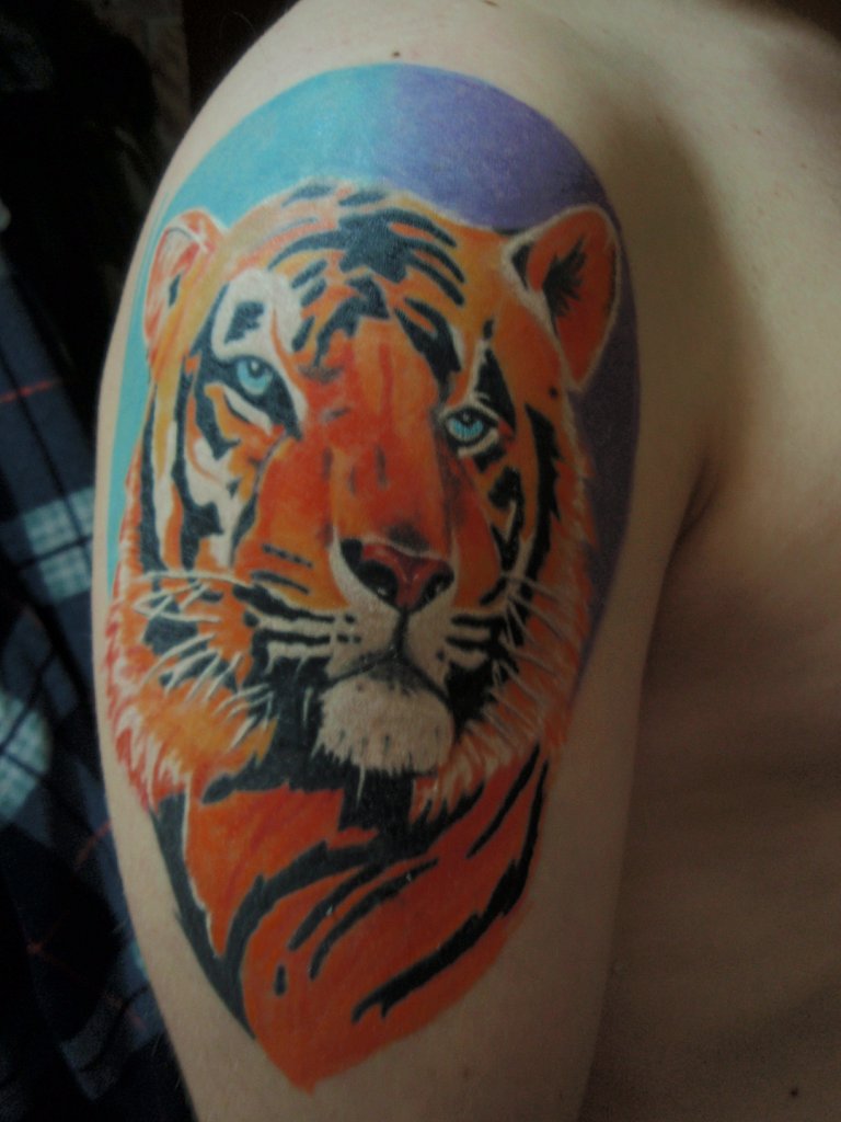 Фото и  значения татуировки Тигр. Z_249597d7